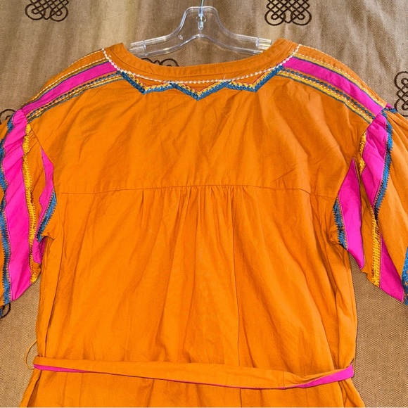 Anthropologie Stasiana Embroidered Patchwork Long Sleeve Tunic Dress - Picture 15 of 17